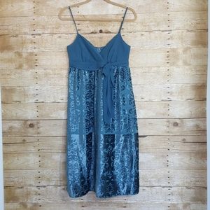 Silk and Velvet Dress.